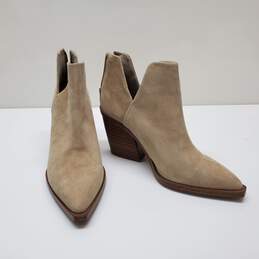 Vince Camuto Ankle Boots Womens Gigietta Suede Heeled Western Booties Sz 6M