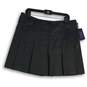 NWT Womens Black Pleated Regular Fit Short A-Line Skirt Size 14 image number 1