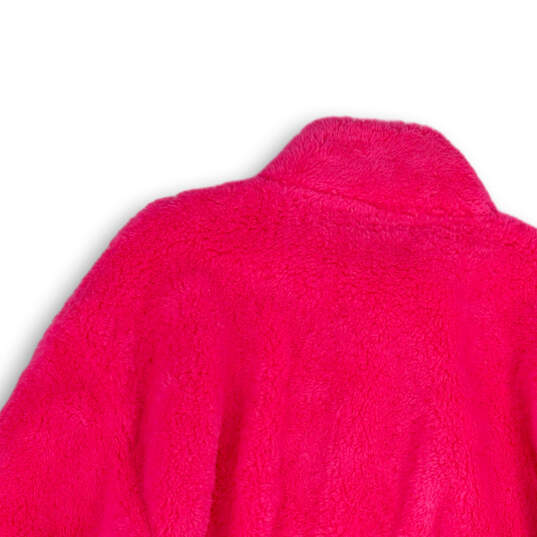 Womens Pink Regular Fit Long Sleeve Full Zip Jacket Size XL image number 4