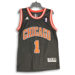 Mens Red Black Chicago Bulls #1 Derrick Rose NBA Jersey Size M