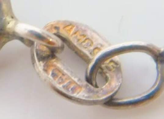 925 Sterling Silver Quartz Pendant Necklace 15.9g image number 3