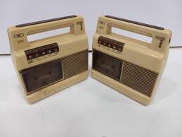 Vintage Pair of Take a Long Tape Players