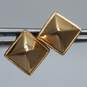 Ciani 14K Gold Pyramid Post Earrings 1.7g image number 1