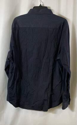 7 Diamonds Mens Black Long Sleeve Collar Melange Stretch Dress Shirt Size 2XL alternative image