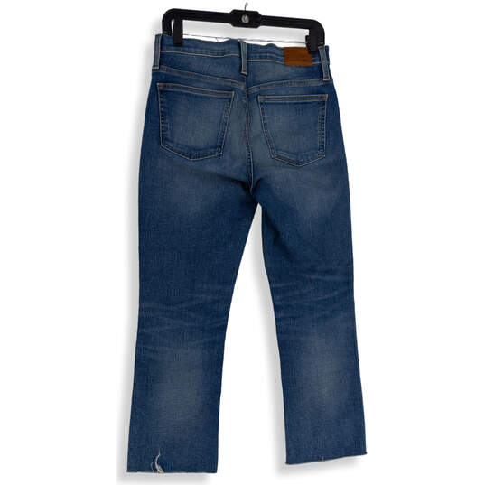 Womens Blue Denim Medium Wash 5-Pocket Design Straight Leg Jeans Size 28 image number 2