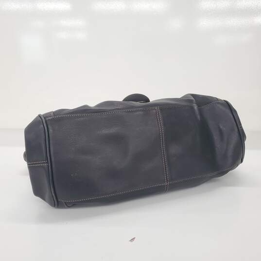 Maxx New York Black Leather Satchel Shoulder Bag image number 4