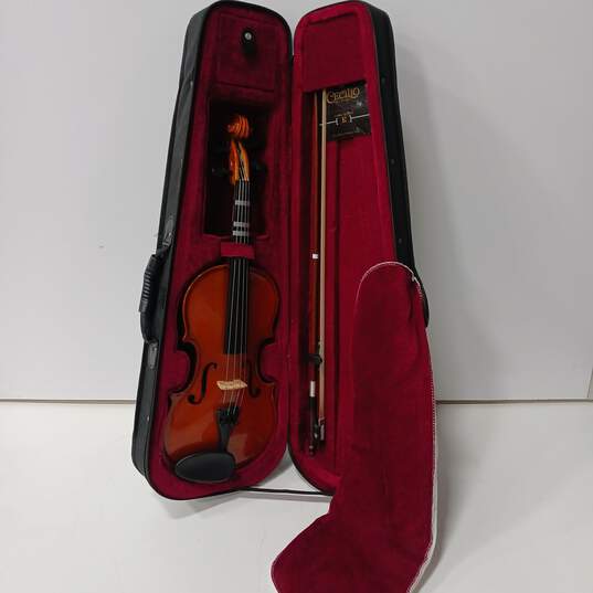 Mendini by Cecilio MV200 Violin w/ Soft Case & Accessories image number 7