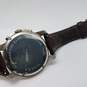 Fossil Fs-4708 43mm Blue Dial Quartz Leather Watch 78g image number 8