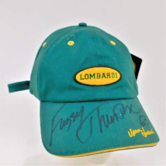 HOF Fuzzy Thurston Signed Green Bay Packers Hat image number 1
