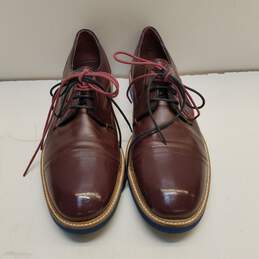 Ted Baker Leather Oxford Shoes Burgundy 8