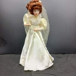 Royalton Collection 1998 Porcelain Bride Doll on Metal Stand