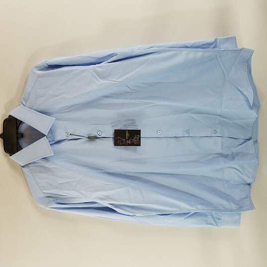 Vitarelli Mens Dress Shirt Blue Slim Fit image number 1