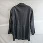 Aoya Full Zip/Button Up Black Leather Jacket Size 170/88A image number 2