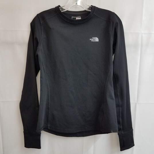 The North Face women's black fleece baselayer shirt M image number 1