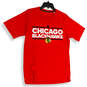 Womens Red Chicago Blackhawks Short Sleeve Crew Neck Pullover T-Shirt Size M image number 3