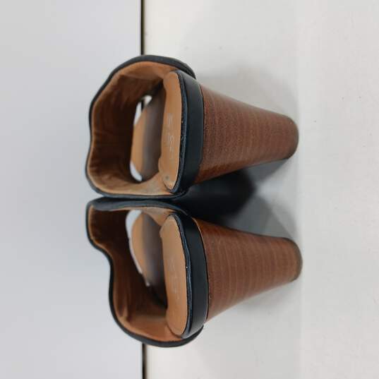 Franco Sarto Wedged Heel Slip-On Sandals Size 8M image number 2