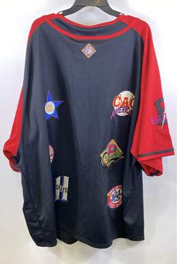NWT Oh Trading Co Mens Black Red Negro League Button-Up Baseball Jersey Sz 8XL alternative image