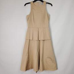 Antonio Melani Women Tan Pleated Skirt 2 NWT