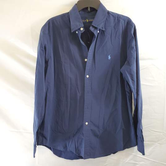 Ralph Lauren Men Blue Button Up Shirt L image number 2