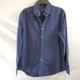 Ralph Lauren Men Blue Button Up Shirt L alternative image