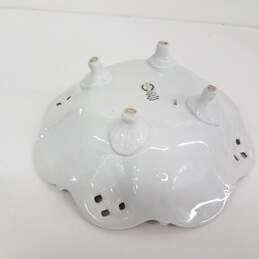 Reichenbach Pierced Lattice Porcelain Footed Serving Centerpiece Bowl alternative image