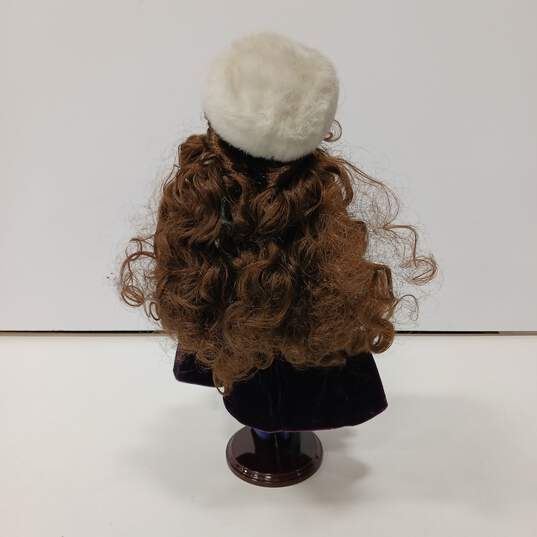 Vintage Porcelain Doll w/Clothing and Stand image number 3