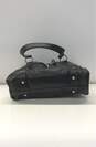 Michael Kors Black Leather Pleated Drawstring Satchel Bag image number 4