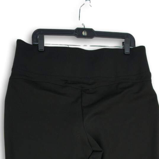 NWT Womens Black Flat Front Elastic Waist Pull-On Ankle Pants Size 1X image number 4