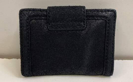 Marc By Marc Jacobs Black Leather Mini Bifold Turnlock Card Wallet image number 2