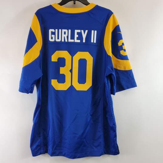 Nike NFL Men Blue Rams #30 Gurley II Jersey L image number 2