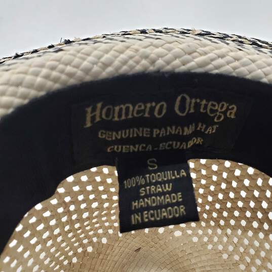 Homero Ortega Toquilla Straw Panama Hat Made in Ecuador - Size Small image number 4