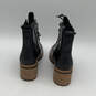 Womens Sienna High A24TA Black Leather Round Toe Ankle Booties Size 7.5 image number 3