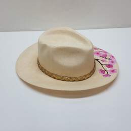 Valtierra Hand Painted Fedora Hat with Rope Chain alternative image
