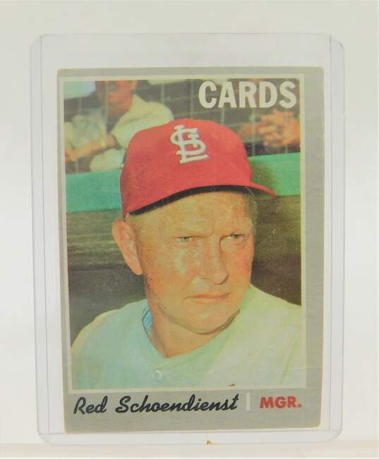 1970 Red Schoendienst Topps #346 St Louis Cardinals image number 1
