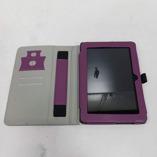 Amazon Kindle Fire Tablet Model P48WVB4 & Purple Case image number 1