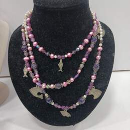 4pc Girls Classic Pink Jewelry Bundle alternative image