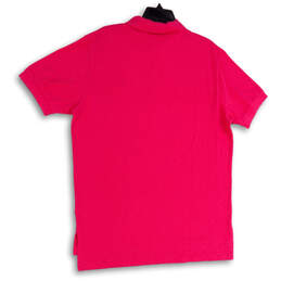 Mens Pink Big Pony Short Sleeve Spread Collar Golf Polo Shirt Size Large alternative image