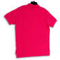 Mens Pink Big Pony Short Sleeve Spread Collar Golf Polo Shirt Size Large image number 2