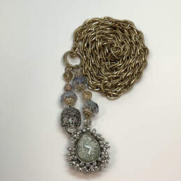 Designer Betsey Johnson Gold-Tone Link Chain Celestial Y-Drop Necklace alternative image