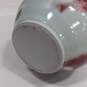 Handmade Ceramic Red & Gray Glazed Pottery Vase image number 6
