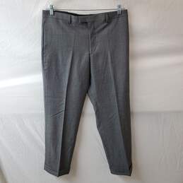 NWT Banana Republic Dress Pants Mens 33x30 Flat Front Gray Tailored Slim Fit