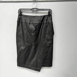Ann Taylor Imitation Leather Wrap Style Skirt Size 0 - NWT