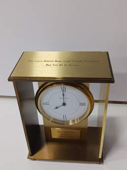 Tiffany & Co "Bill Sullivan Pre Toy Fair December 8, 1988 Brass Clock