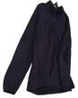 Mens Black Long Sleeve Collared 1/4 Zip Pullover Fleece Jacket Size 2XL image number 2