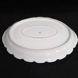 Theodore Haviland Limoges White Floral Oval Porcelain Platter alternative image