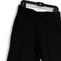 NWT Mens Black Flat Front Slash Pockets Straight Leg Dress Pants Size 32R image number 3