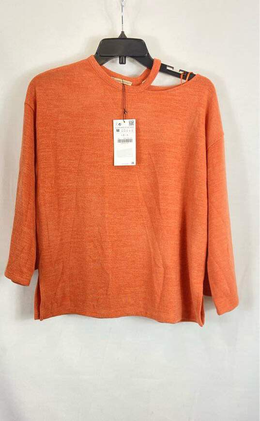 Zara Orange Long Sleeve - Size Medium image number 1