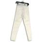 NWT PrettyLittleThing Womens White Stretch Classic Skinny Leg Jeans Size 2 image number 2