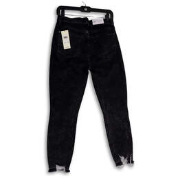 NWT Womens Black Denim Dark Wash High Waist Skinny Leg Ankle Jeans Size 29 alternative image