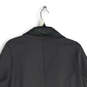 NWT Womens Dark Gray Ponte Shawl Collar Button Front Jacket Size XL image number 4